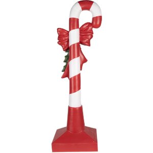 Clayre & Eef 5PR0127 Decorațiune cu trestie de zahăr 35x23x100 cm Roșu Alb