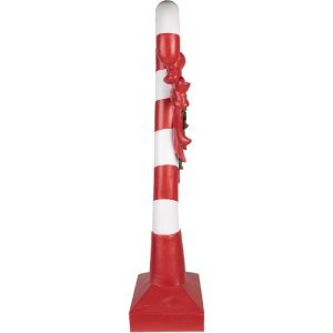 Clayre & Eef 5PR0127 Decorațiune cu trestie de zahăr 35x23x100 cm Roșu Alb