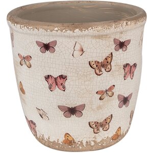 Clayre & Eef 6CE1661M Dekoration Blumentopf Beige...