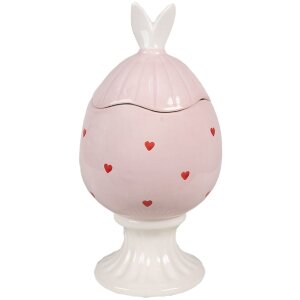 Clayre & Eef 6CE1696 Vorratstopf Rosa Ø 13x25 cm