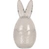 Sticlă de depozitare Clayre & Eef, în formă de iepure, transparentă, Ø 8x17 cm