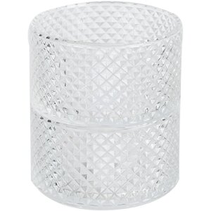 Clayre & Eef 6GL4434 Vorratsglas mit Deckel 10x25 cm Transparent