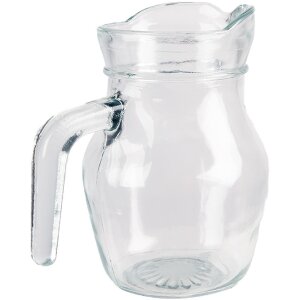 Clayre & Eef 6GL4871 Carafe Sticlă transparentă 500 ml 14x9x13 cm