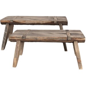 Clayre & Eef 6H2314 Pflanzentisch Braun 44x18x20 cm Landhausstil Holz