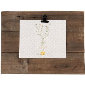 Clayre & Eef 6H2368 Cadru foto cu clemă maro 32x3x25 cm