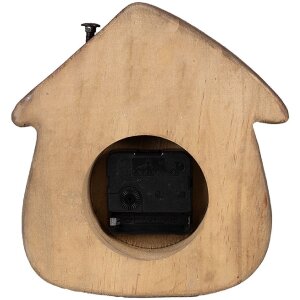 Clayre & Eef 6KL0819 Tischuhr Braun 18x5x19 cm 1xAA Batterie