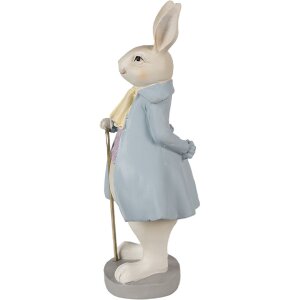 Clayre & Eef 6PR4015 Deko Kaninchen Beige Blau...