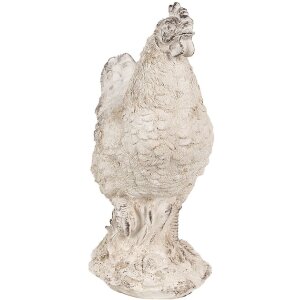 Clayre & Eef 6PR4054 Deko-Huhn 21x12x26 cm Beige