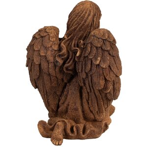 Figurină decorativă angel brun Clayre & Eef 13x11x18 cm