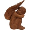 Angel decorativ Clayre & Eef brun 11x7x15 cm, stil landhaus