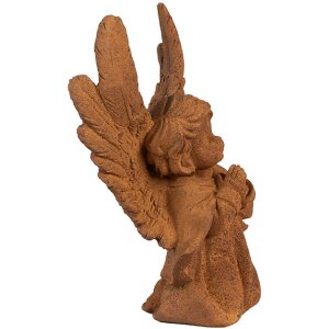 Figurină decorativă de angel brun Clayre & Eef 13x8x19 cm