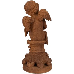 Figurină de îngrijorat Clayre & Eef, maro, 16x16x36 cm, stil Landhaus