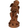Figurină de îngrijorat Clayre & Eef, maro, 16x16x36 cm, stil Landhaus