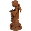 Figurină de îngrijorat Clayre & Eef, maro, 16x16x36 cm, stil Landhaus