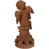 Figurină de îngrijorat Clayre & Eef, maro, 16x16x36 cm, stil Landhaus