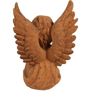 Angel decorativ din polyrezină brun, Clayre & Eef 6PR4074