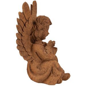 Angel decorativ din polyrezină brun, Clayre & Eef 6PR4074