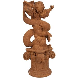 Îngrijorător decorativ Clayre & Eef, maro, stil landhaus, 13x13x30 cm