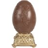 Clayre & Eef 6PR4105 Ou decorativ Brown Gold Rabbit Relief 14x14x25 cm