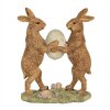 Figurină de decor iepure maro Clayre & Eef 11x5x13 cm