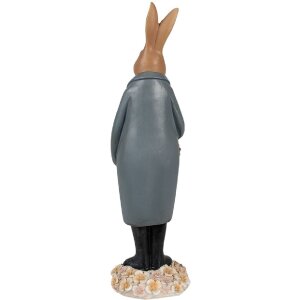 Clayre & Eef 6PR5037 Iepure decorativ maro gri 10x9x34 cm stil rural