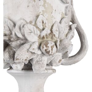 Vas decorativ cu plante bej, stil landhaus, 30x44 cm