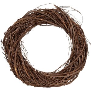 Clayre & Eef 6RO0602S Deko-Kranz Braun Ø 30x5...