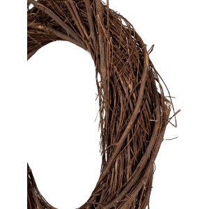 Clayre & Eef 6RO0602S Deko-Kranz Braun Ø 30x5...