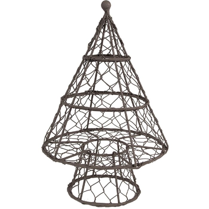 Decoratie de Crăciun din Fier Maro 21x33 cm - Stil Landhaus