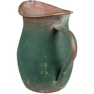 Cană decorativă Clayre & Eef verde 19x13x19 cm, stil...