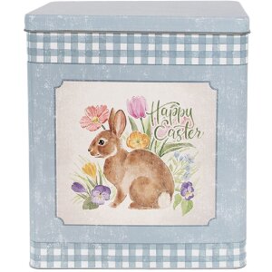 Clayre & Eef 6Y5508 Büchse Blech 2er Set Blau...