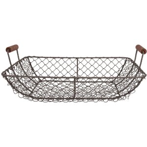 Clayre & Eef 6Y5526 Korb Braun 32x26x8/12cm Stilvolle...