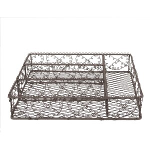 Clayre & Eef 6Y5527 Besteckkasten 31x25x7 cm Braun