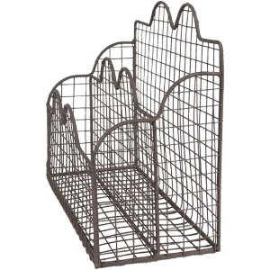 Clayre & Eef 6Y5530 Briefhalter Braun 27x12x22 cm...