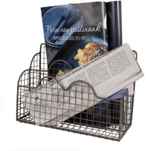 Sticlă de birou Clayre & Eef, maro rustic, 27x12x22 cm