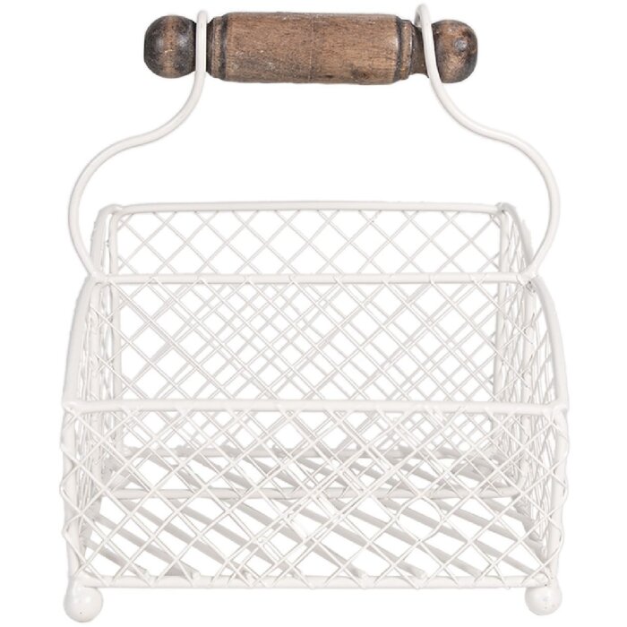 Stoc de scrisoare Clayre & Eef alb 19x15x9/24 cm - practic și stilos