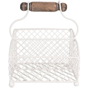 Clayre & Eef 6Y5533 Briefhalter Weiß 19x15x9/24...