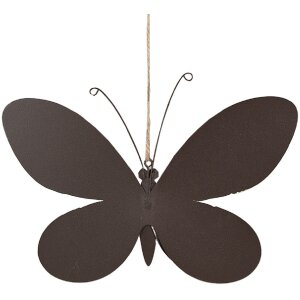 Clayre & Eef 6Y5578M Schmetterling Deko-Anhänger Rosa 22x4x14 cm