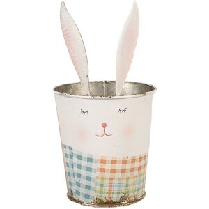 Clayre & Eef 6Y5592 Besteckhalter Weiß Rosa...