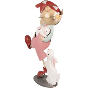 Clayre & Eef 6Y5596 Pitic decorativ 40x15x55 cm Roz - Accesoriu de grădină fermecător