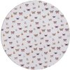 Plăcătă de masă Clayre & Eef BPD85 albă, design elegant cu fluture