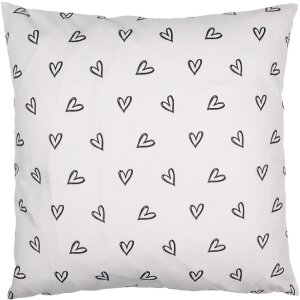 Clayre & Eef BSL22 Kissenhülle Weiß 45x45...