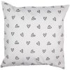 Clayre & Eef BSL23 Kissenhülle Weiß 45x45 cm mit Häschen-Motiv