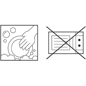 Farfurie decorativă Clayre & Eef alb-negru 21x18x4 cm