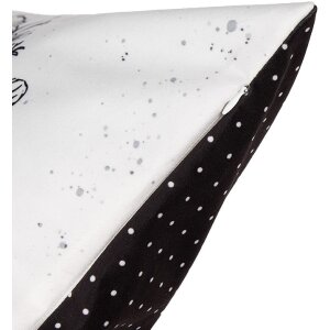 Clayre & Eef DR23 Kissenhülle Weiß Schwarz 45x45 cm