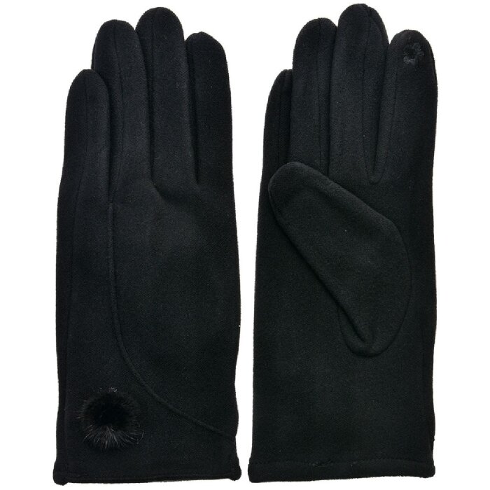 Juleeze JZGL0069 Damen Fleecehandschuhe Schwarz Einheitsgröße