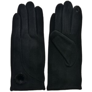 Juleeze JZGL0069 Mănuși fleece pentru femei Negru O mărime