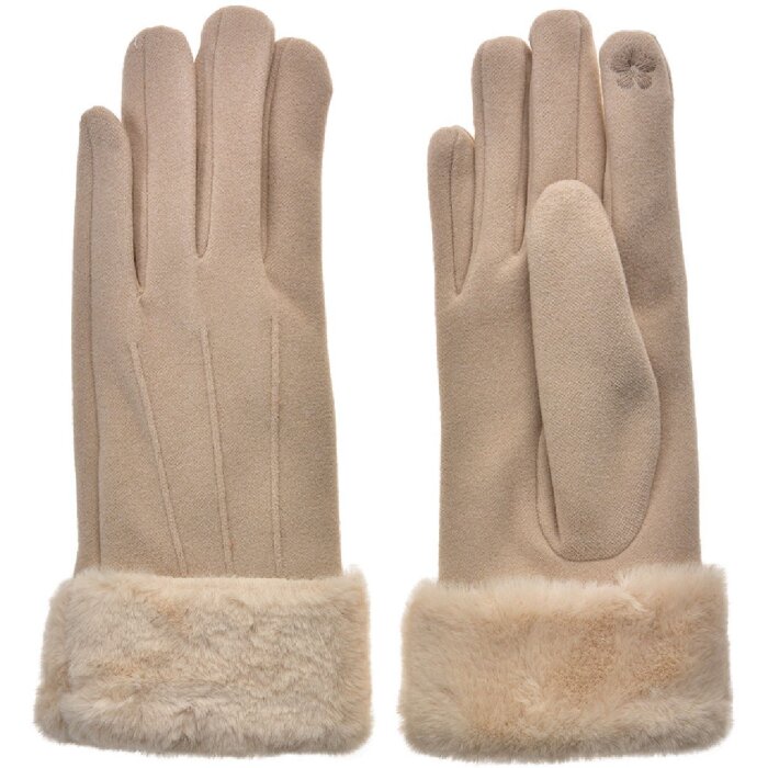 Juleeze JZGL0083 Elegant doamnelor mănuși bej dimensiune 9x24cm