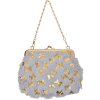 Juleeze JZWA0178G Clutch Fluture Gri Aur 15x10cm