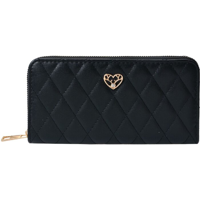 Juleeze JZWA0195Z Portofel matlasat negru 19x10cm